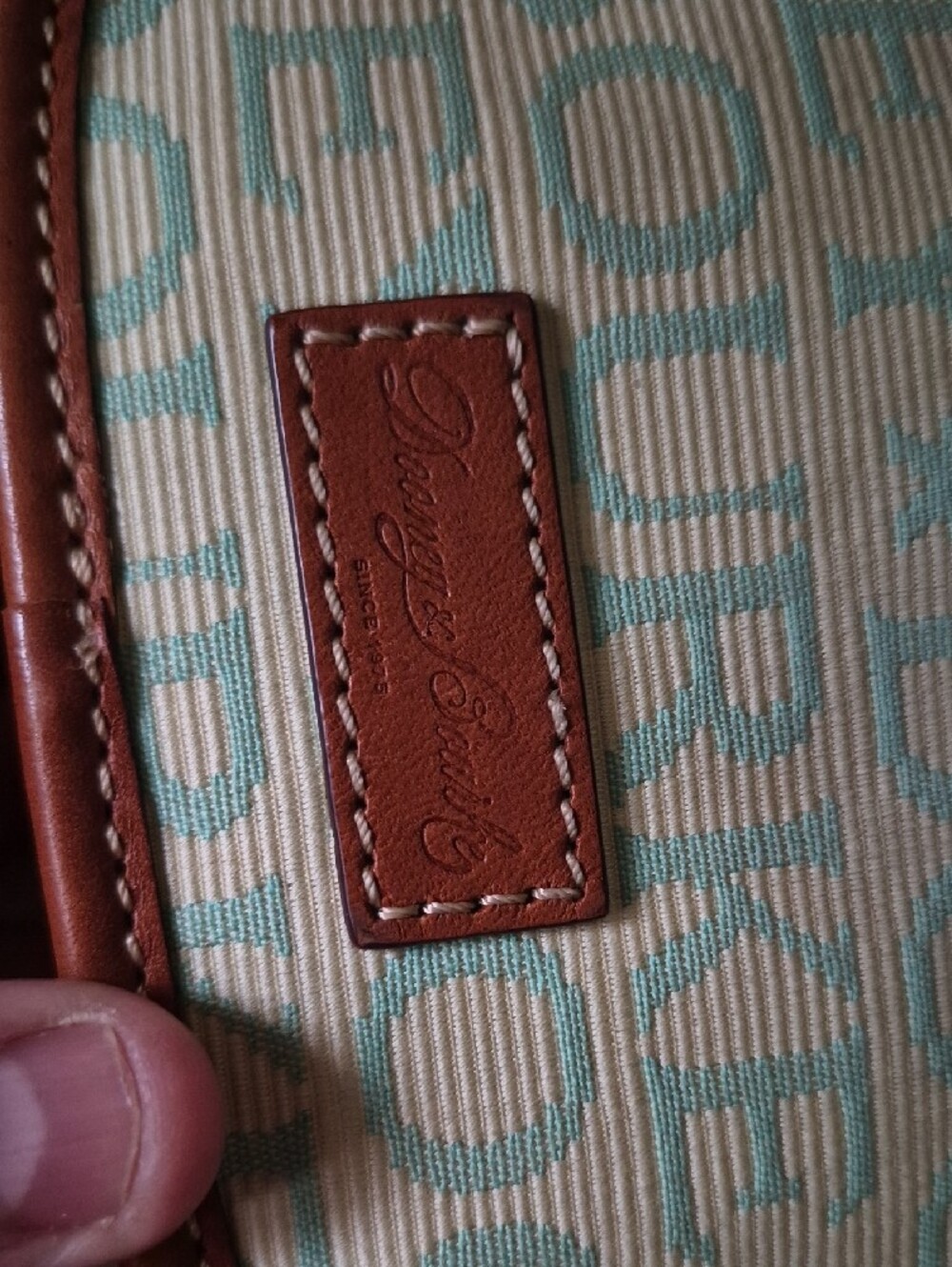 Vintage Dooney & Bourke Mint Doodle Monogram Mini Crossbody Bag - Picture 11 of 13